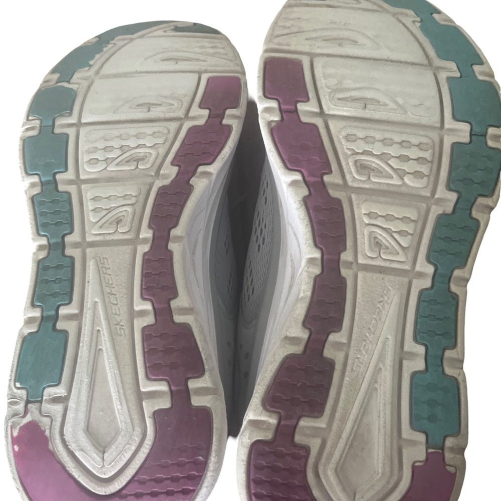 Skechers D'Lux Walker Infinite Motion Sneaker Women's Size 7 Light Gray - Picture 6 of 7